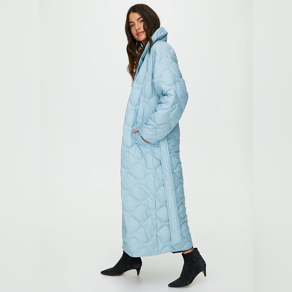 Wilfred Free Whitewater blue full length puffer